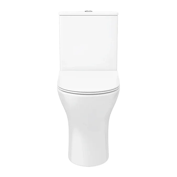 Alps Modern Rimless Short Projection Toilet + Soft Closing Seat - Image 4