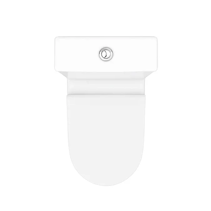Alps Modern Rimless Short Projection Toilet + Soft Closing Seat - Image 5