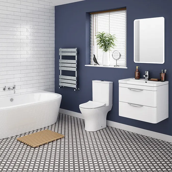 Alps Modern Rimless Short Projection Toilet + Soft Closing Seat - Image 8