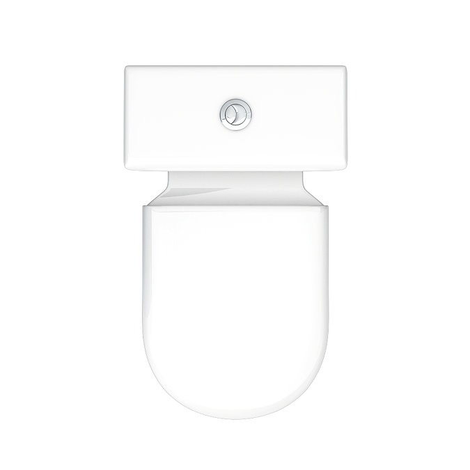 Vienna Short Projection Cloakroom Toilet with Seat - Image 5