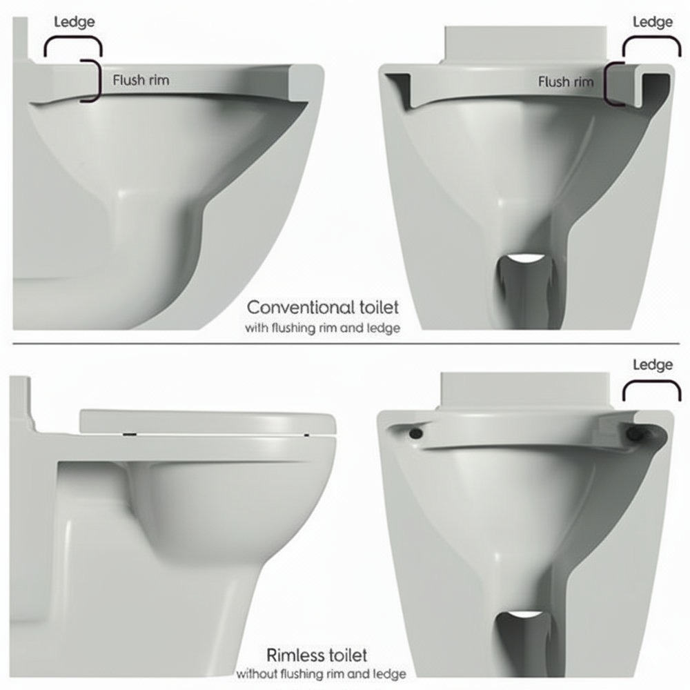 Orion Modern Comfort Height Rimless Toilet + Soft Close Seat - Image 2