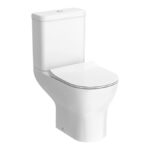 Toreno Round Rimless Close Coupled Toilet + Soft Close Seat