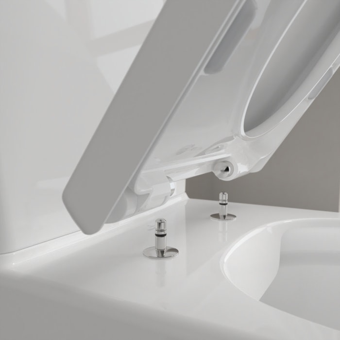 Villeroy and Boch Avento Rimless Close Coupled Toilet (Bottom Entry Water Inlet) + Seat - Image 2