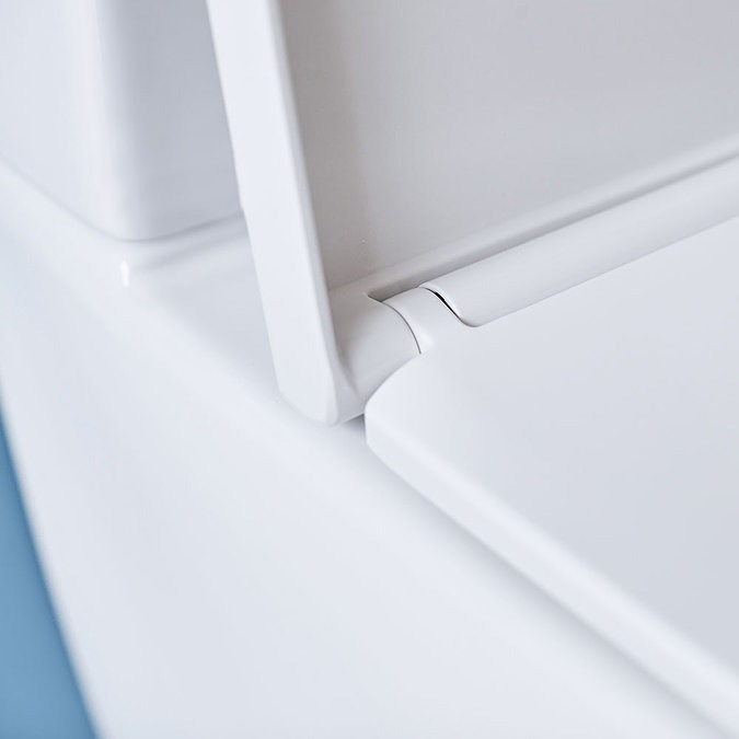 Britton Bathrooms Sphere Rimless Close Coupled Toilet + Soft Close Seat - Image 4