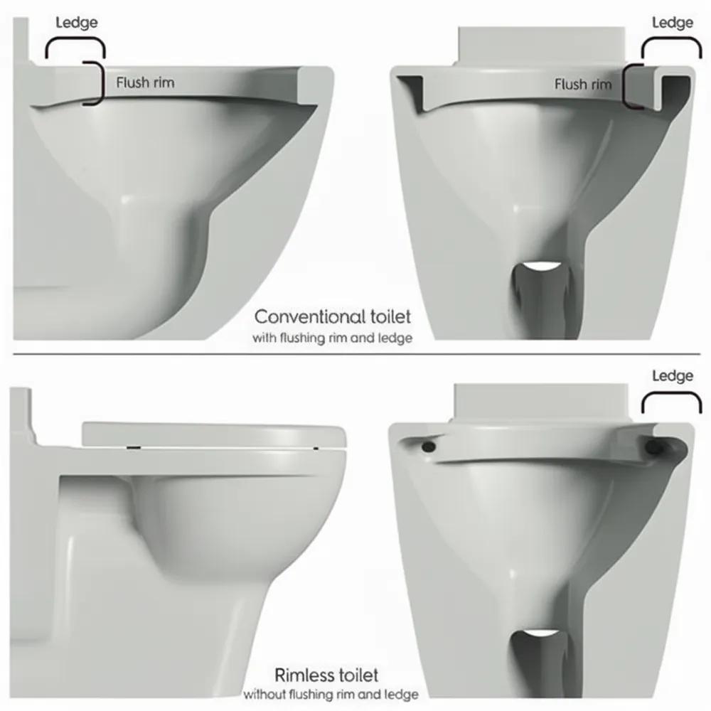 Sofia Modern Close Coupled Rimless Toilet + Soft Close Seat - Image 6