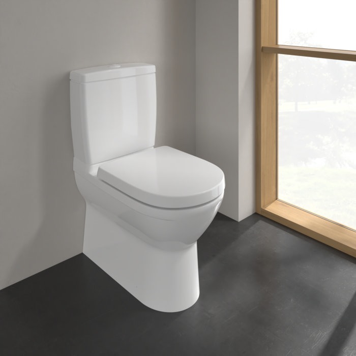 Villeroy and Boch Subway 2.0 DirectFlush Rimless BTW Close Coupled Toilet (Bottom Entry Water Inlet) + Soft Close Seat - Image 2