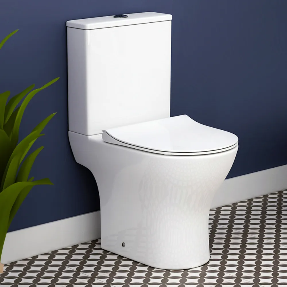 Alps Modern Rimless Short Projection Toilet + Soft Closing Seat - Image 10