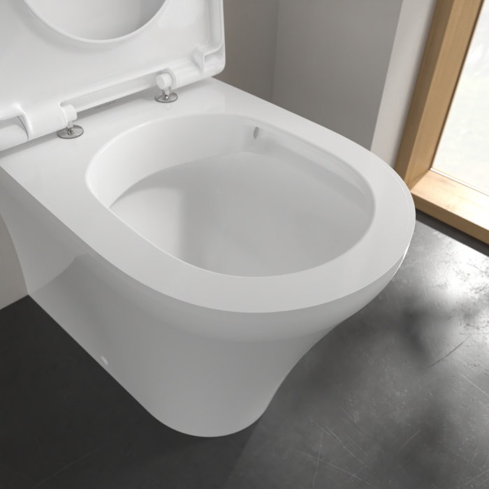 Villeroy & Boch O.Novo Comfort Height BTW Close Coupled Toilet with Soft Close Seat - Image 6