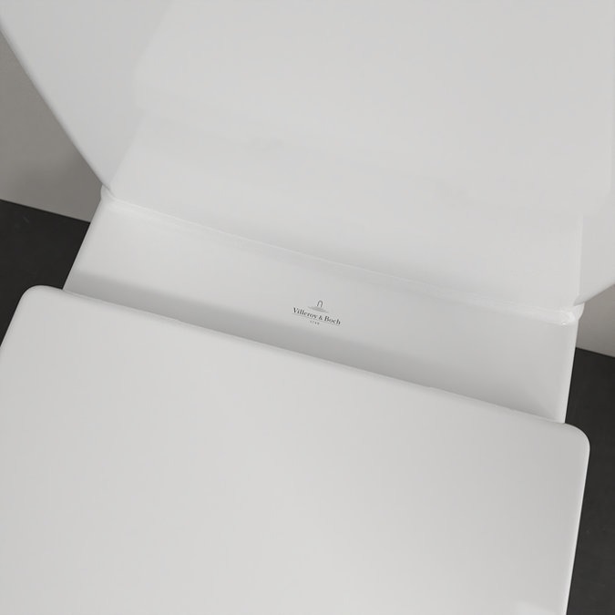 Villeroy and Boch Avento Rimless Close Coupled Toilet (Bottom Entry Water Inlet) + Seat - Image 7