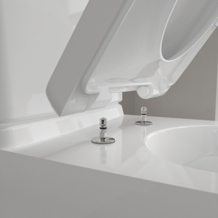 Villeroy & Boch O.Novo Comfort Height BTW Close Coupled Toilet with Soft Close Seat - Image 7