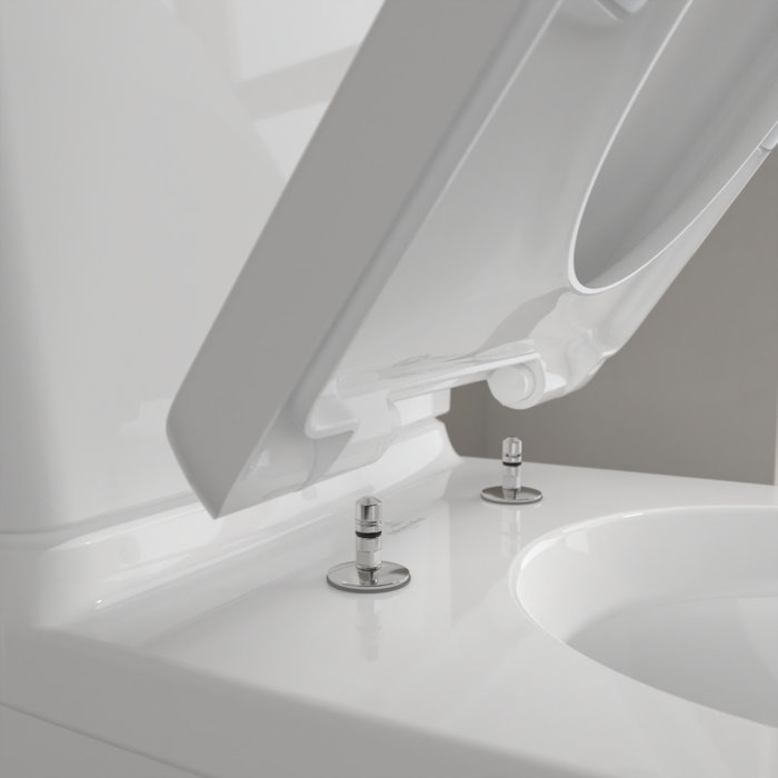 Villeroy and Boch Subway 2.0 DirectFlush Rimless BTW Close Coupled Toilet (Bottom Entry Water Inlet) + Soft Close Seat - Image 6