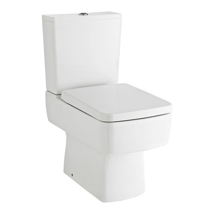 Bliss Close Coupled Square Toilet + Soft Close Seat - Image 2