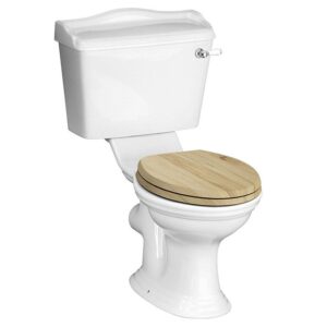 York Traditional Close Coupled Toilet with Soft Close Seat
