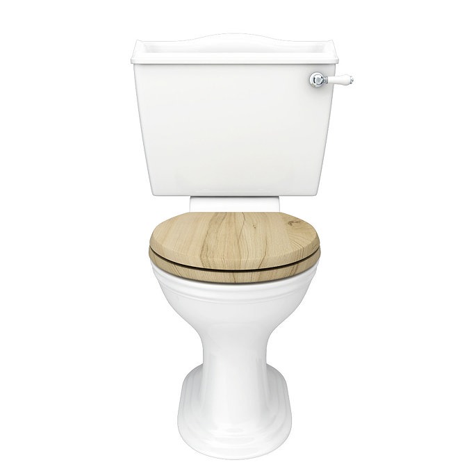 York Traditional Close Coupled Toilet with Soft Close Seat - Image 2