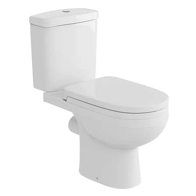 Sofia Modern Close Coupled Rimless Toilet + Soft Close Seat - Image 4