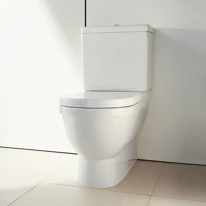 Villeroy and Boch Subway 2.0 DirectFlush Rimless BTW Close Coupled Toilet (Side/Rear Entry Water Inlet) + Soft Close Seat - Image 5