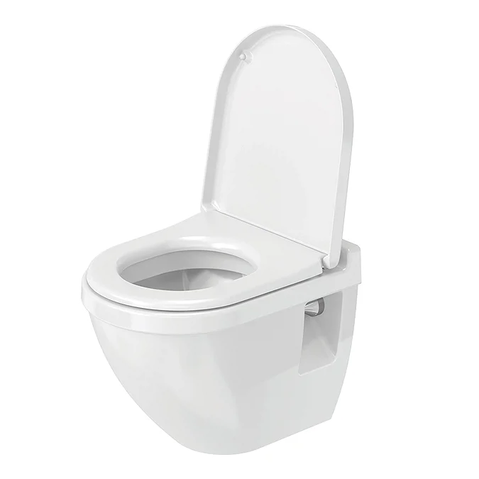 Duravit Starck 3 Compact Wall Hung Toilet Pan + Seat - Image 5