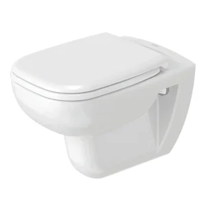 Duravit D-Code Rimless Wall Hung Toilet + Seat