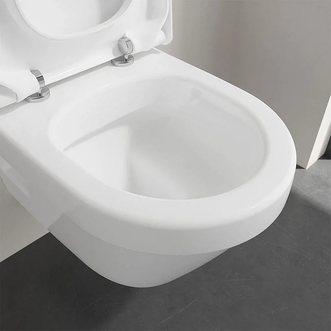 Villeroy and Boch Architectura DirectFlush Rimless Wall Hung Toilet + Soft Close Seat - Image 2