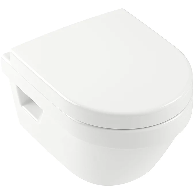 Villeroy and Boch Architectura DirectFlush Rimless Wall Hung Toilet + Soft Close Seat - Image 3