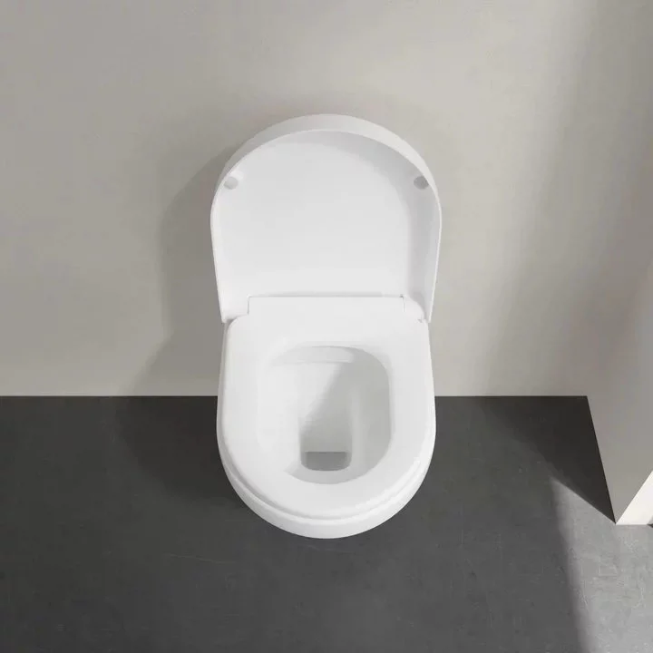 Villeroy and Boch Architectura DirectFlush Rimless Wall Hung Toilet + Soft Close Seat - Image 5