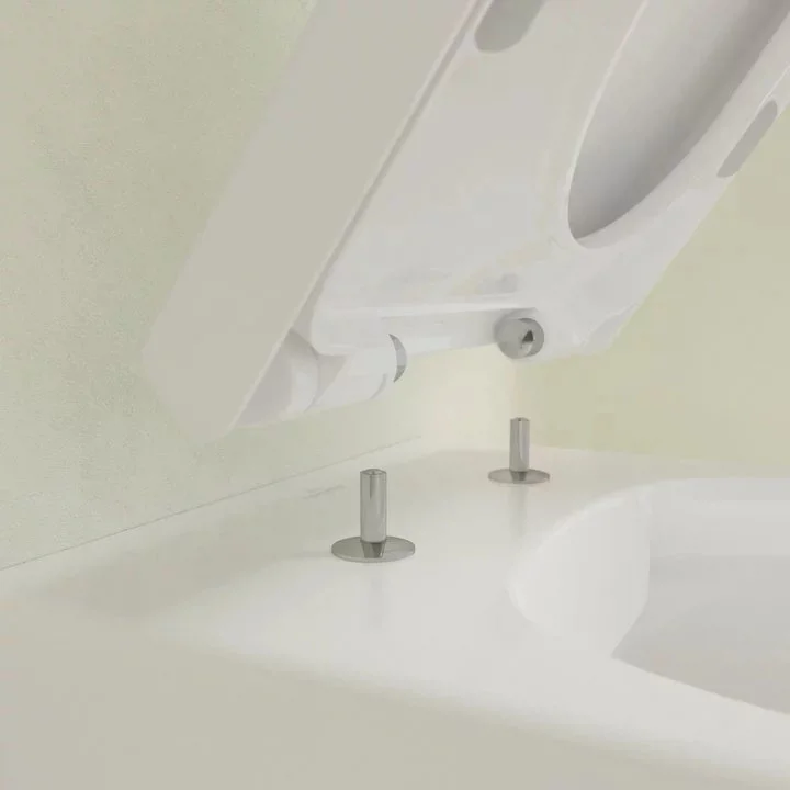 Villeroy and Boch Avento DirectFlush Rimless Wall Hung Toilet w/ Soft Close Seat - Image 3