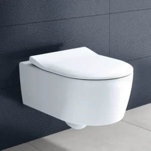 Villeroy and Boch Avento DirectFlush Rimless Wall Hung Toilet w/ Slim Soft Close Seat