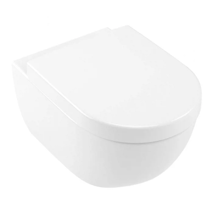 Villeroy and Boch Subway 2.0 DirectFlush Rimless Wall Hung Toilet + Soft Close Seat - Image 2