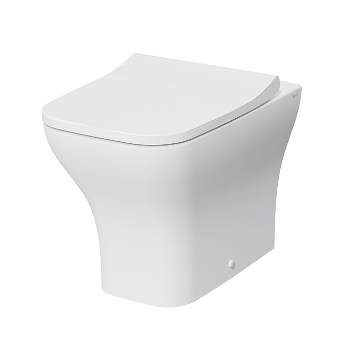 VitrA Evi Square Rimless Back-to-Wall Toilet with Soft-Close Seat - Image 6