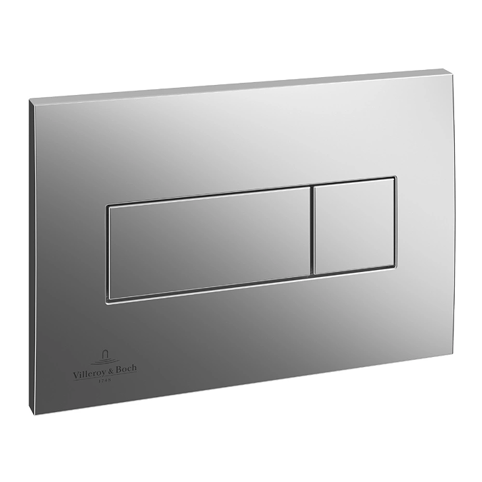 Villeroy & Boch Viconnect Pro Toilet Frame with Chrome Flush Plate + Architectura Compact Rimless Toilet - Image 2