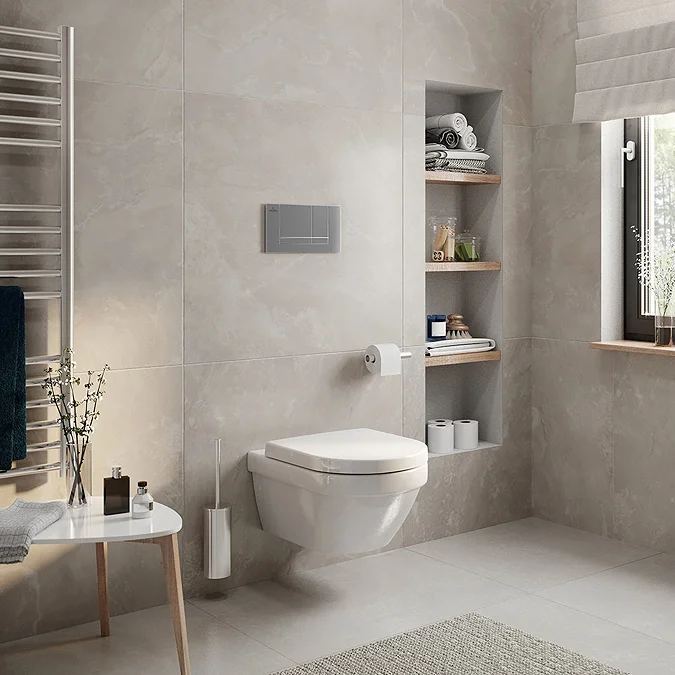 Villeroy and Boch Viconnect Pro 1120mm Toilet Frame + Chrome Flush Plate - Image 6