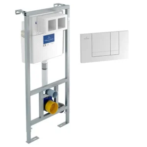 Villeroy and Boch Viconnect Pro 1120mm Toilet Frame + Chrome Flush Plate