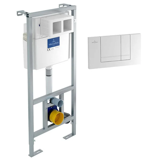 Villeroy and Boch Viconnect Pro 1120mm Toilet Frame + Chrome Flush Plate