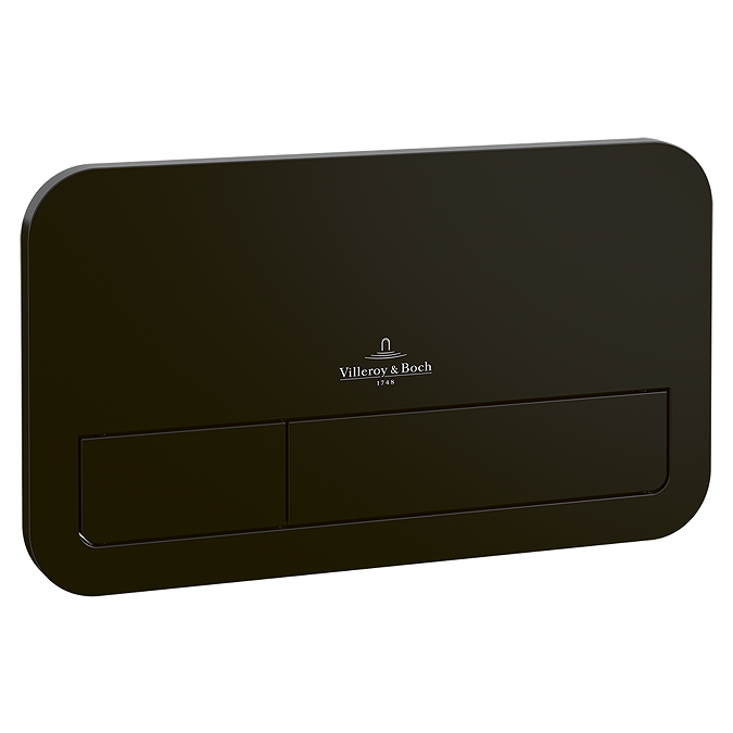Villeroy & Boch ViPro 2.0 Toilet Frame with Matt Black Flush Plate + Architectura Round Wall Hung Toilet - Image 3