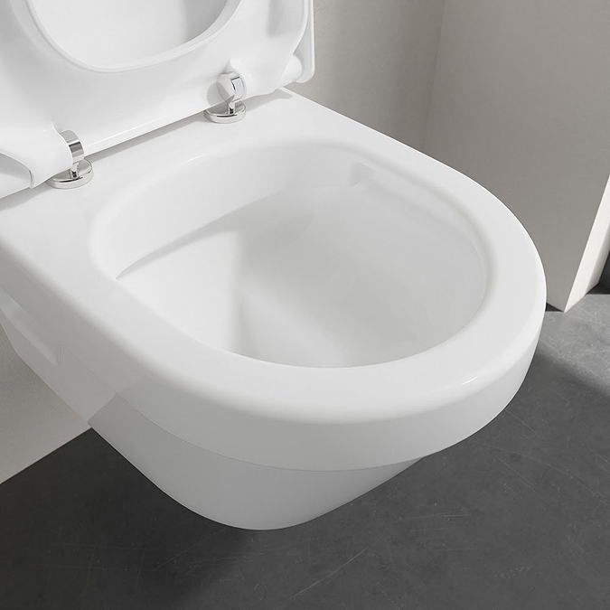 Villeroy & Boch Viconnect Pro Toilet Frame with Chrome Flush Plate + Architectura Compact Rimless Toilet - Image 4