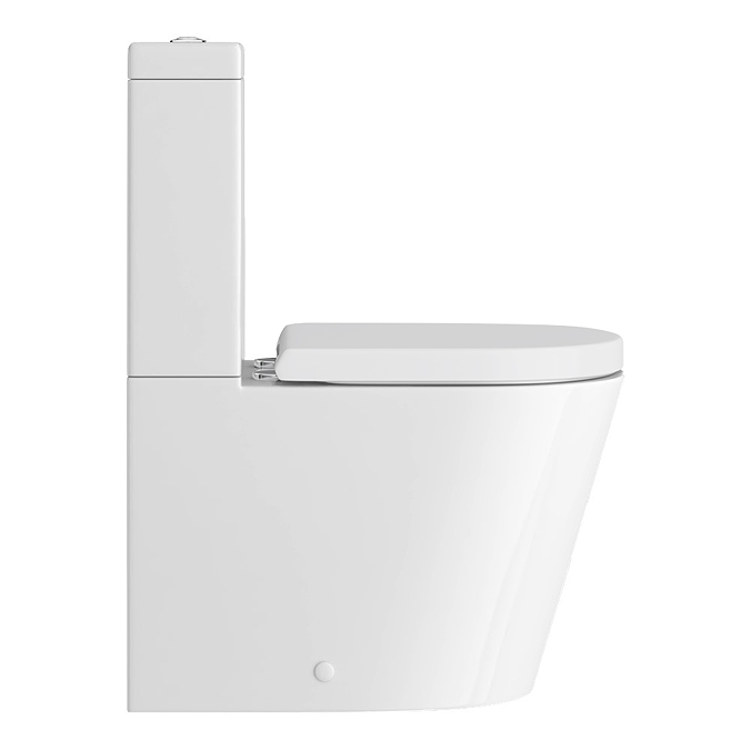 Hudson Reed Luna Flush to Wall Toilet + Soft Close Seat - Image 3
