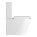Arezzo BTW Close Coupled Toilet with Soft Close Seat (Matt Black Flush + Hinges)