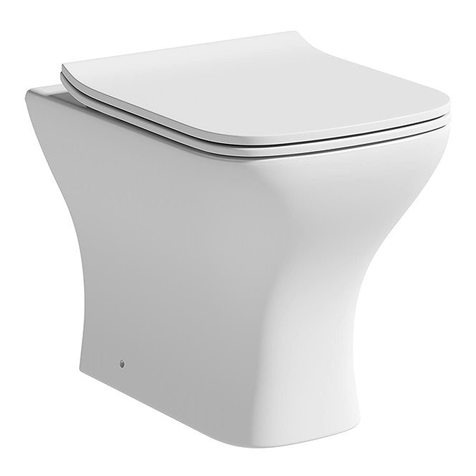 Orchard Derwent Square Compact Back to Wall Toilet with Soft Close Slim Seat - Image 2