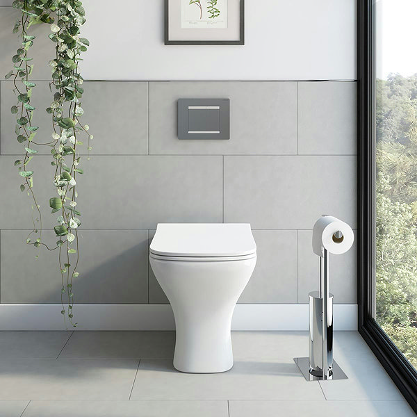 Orchard Derwent Square Compact Back to Wall Toilet with Soft Close Slim Seat - Image 5