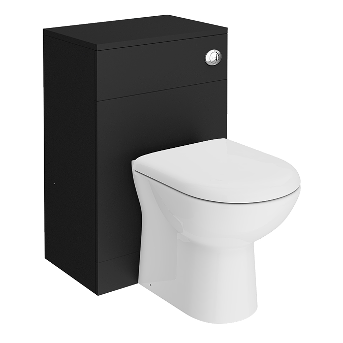 Cove Matt Black WC Unit Only - 500mm Wide x 300mm Deep