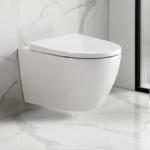 EcoDelux Gloss White WhirlFlush Wall Hung Pan & Soft Close Seat
