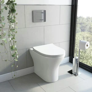 Orchard Derwent Round Rimless Compact Back to Wall Toilet with Soft Close Slim Seat