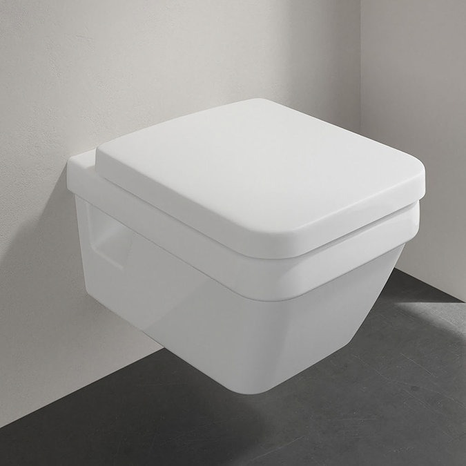 Villeroy and Boch Architectura Square Rimless Wall Hung Toilet + Seat - Image 3