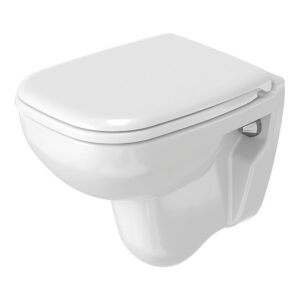 Duravit D-Code Compact HygieneGlaze Wall Hung Toilet + Seat