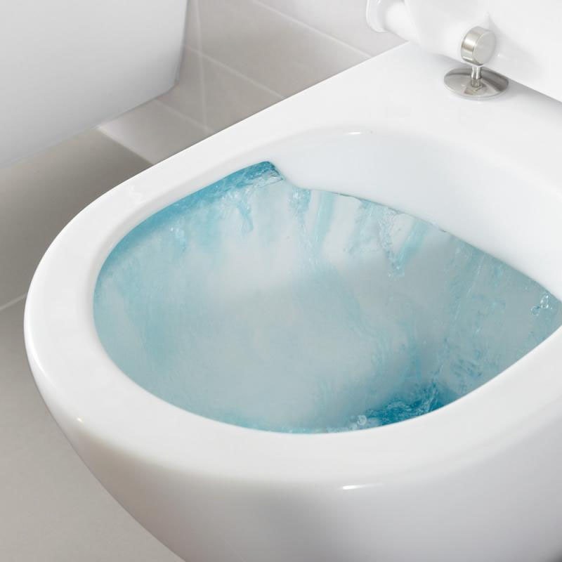 Villeroy and Boch O.novo DirectFlush Rimless Wall Hung Toilet w/ Soft Close Seat - Image 2