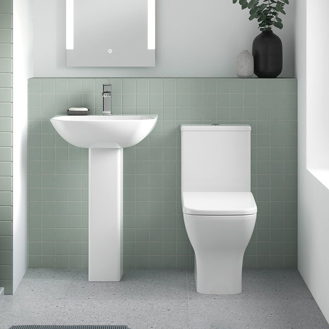 Venice Modern BTW Close Coupled Toilet + Soft Close Seat - Image 2