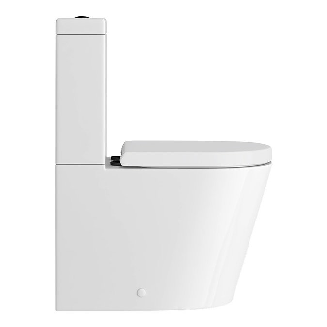 Arezzo BTW Close Coupled Toilet with Matt Black Douche Kit and Soft Close Seat - Image 2