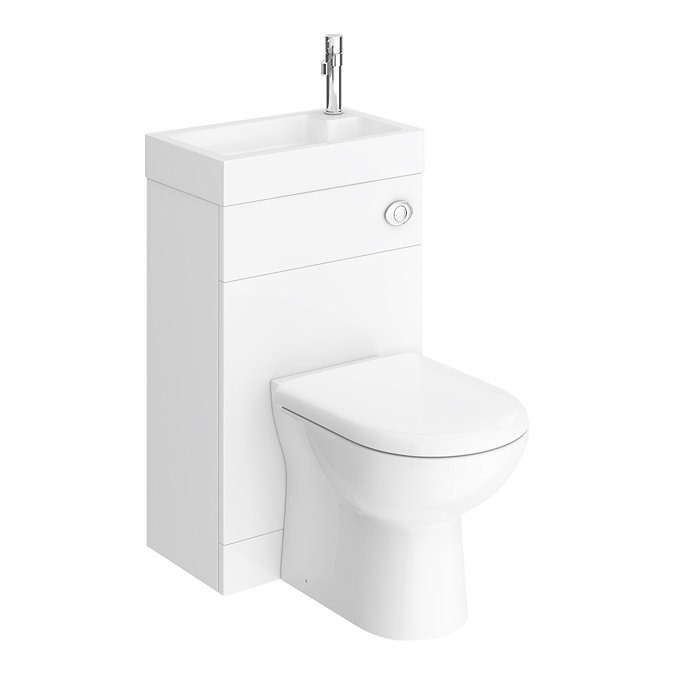 Alaska Combined Two-In-One Wash Basin & Toilet (500mm wide x 300mm) - Image 4