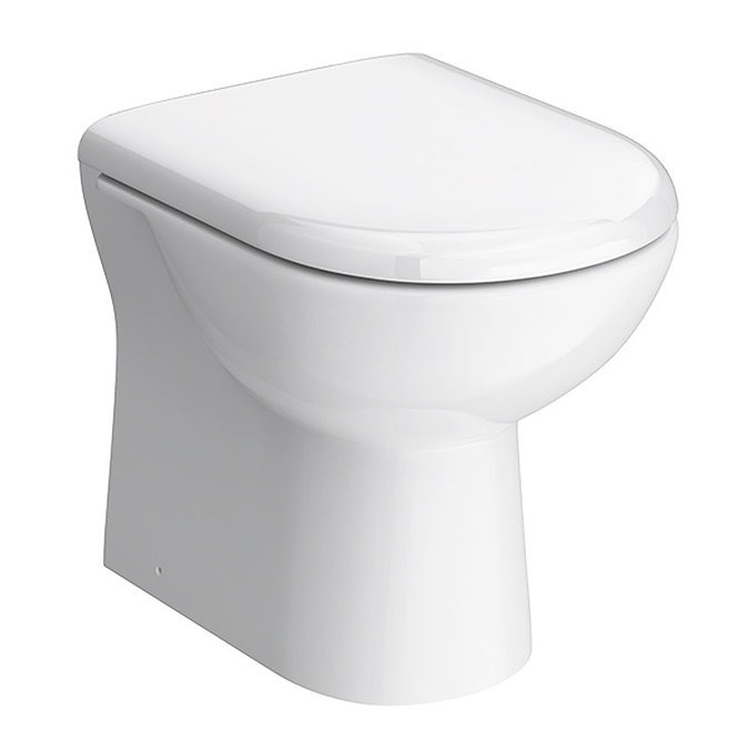 Alaska Rimless Back to Wall Toilet Pan + Soft Close Seat - Image 2