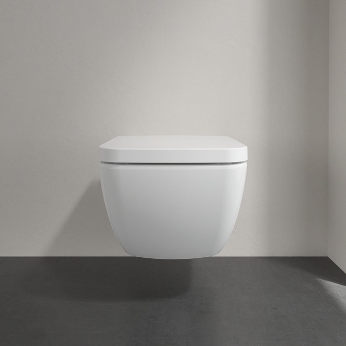 Villeroy and Boch Venticello DirectFlush Rimless Wall Hung Toilet + Soft Close Seat - Image 3
